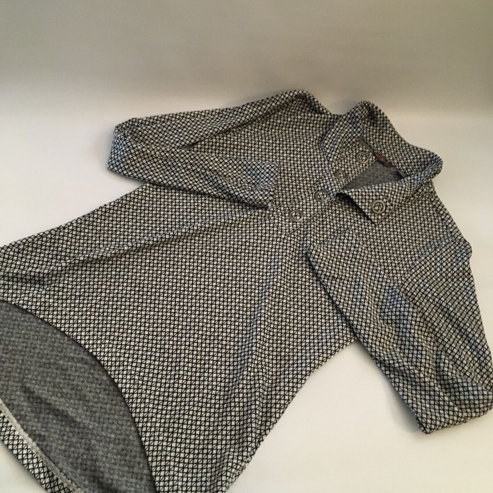 Merrell Shirt Adult Small Long Sleeve Burgandy Womens Button Gray